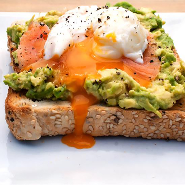 Salmon Avo Egg toast - Gold Coast